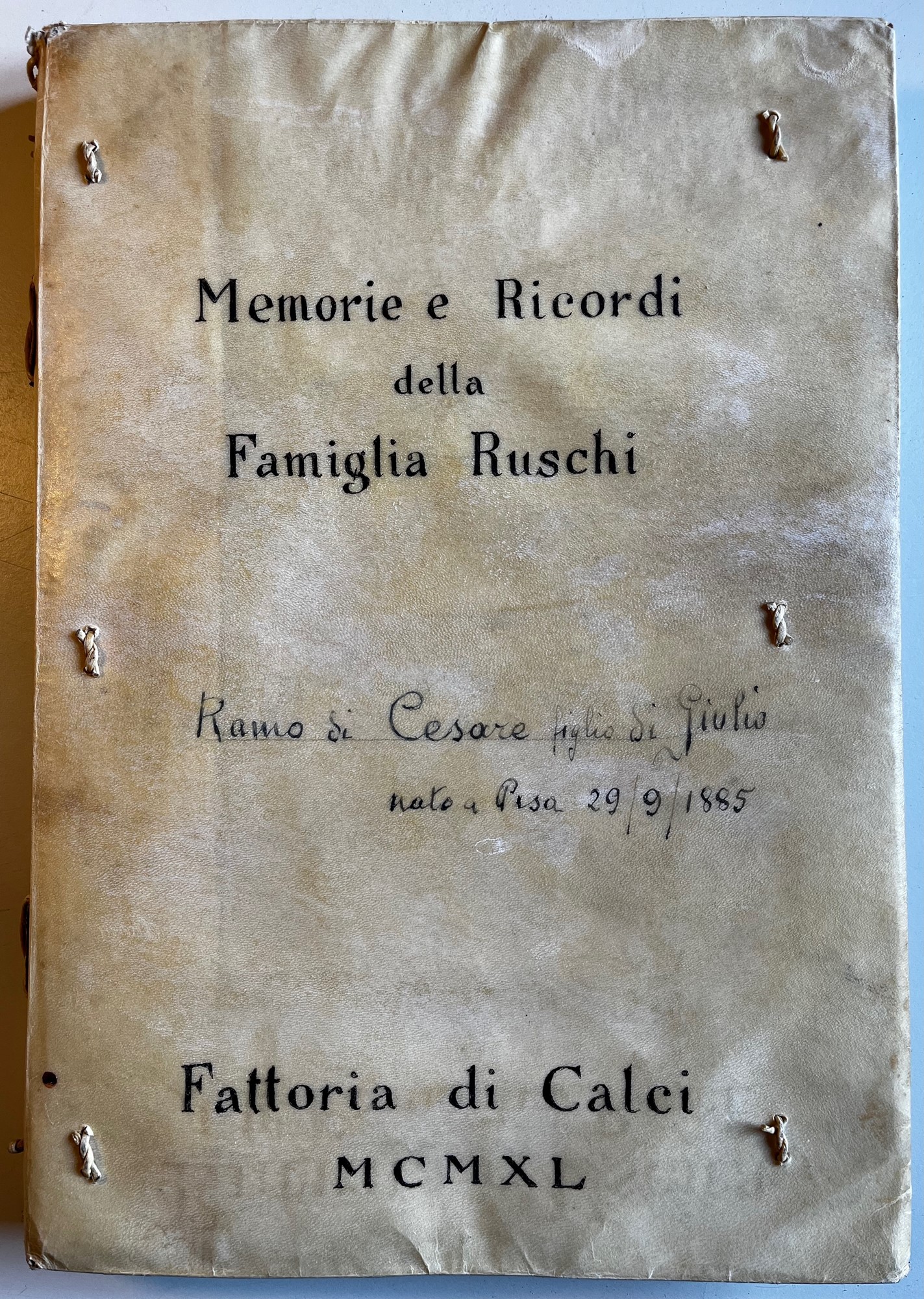 Cesare di Giulio Ruschi sue memorie